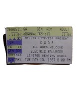 GWAR TICKET STUB MAY 13 1997 ELECTRIC BALLROOM HEAVY METAL HARDCORE PUNK - $13.36 CAD
