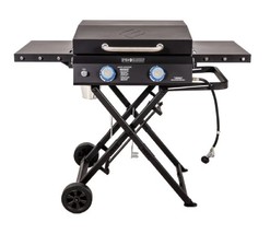 Even Embers GAS3240AS Grill &amp; Go 2-Burner Portable Griddle w/ Collapsible Stand - £325.70 GBP