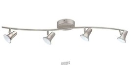 Jumilla 38.19 in.4-Light Matte Nickel Dimmable Integrated LED Track Lighting Kit - £112.58 GBP