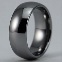 Free Shipping Hot Sales 8MM Width Shiny Silver Color Domed Comfort Fit Ring Blan - £29.27 GBP