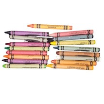 Vintage Binney &amp; Smith NY Crayola Crayons Used Some Retired Colors Lot Of 16 - £6.96 GBP