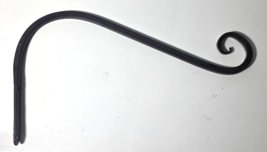 Upcurled Whimsical Wall Bracket Hook Rot Iron 12" - $18.80