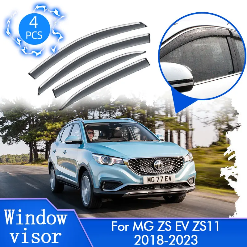 4x Windshield For MG ZS EV ZS11 2018 2019 2020 2021 2022 2023 Rain Sun Window - £102.33 GBP