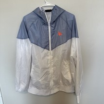 Young La Jacket Xl Mens Windbreaker Blue White Full Zip - $403.41 MXN