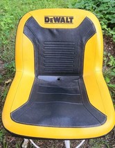 OEM DEWALT Yellow Black Lawn Mower Seat  3 bolt mount w/ drain. - $167.31
