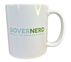 Governerd Coffee Mug Teacup Hot Chocolate Here to Be Unreasonable 4&quot; Office Fun - £10.05 GBP