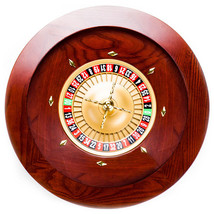 19.5&quot; Casino Grade Deluxe Wooden Roulette Wheel - £413.89 GBP