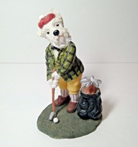  Macduff the Golfer - Dog Figurine - Dog Days Collection 1997 Dezine LTD #3201  - £19.97 GBP