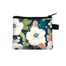 Floral Print Small Cosmetic Bag Girl Women Sanitary Napkin Storage Organ... - £21.31 GBP