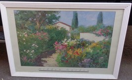 Beautiful Artwork Print – Hidden Garden – Beckmann – Framed &amp; Matted – VGC-LARGE - £176.51 GBP