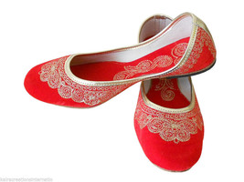 Women Shoes Indian Handmade Designer Leather Ballerinas Flat Jutties US 6 - £28.05 GBP