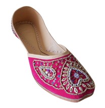 Women Shoes Indian Handmade Designer Wedding Pink Oxfords Jutties US 9.5-12 - £38.24 GBP