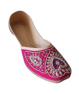 Women Shoes Indian Handmade Designer Wedding Pink Oxfords Jutties US 9.5-12 - £38.36 GBP