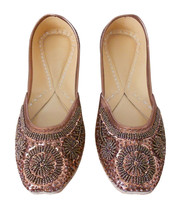 Women Shoes Indian Handmade Brown Leather Oxfords Mojaries US 10 - £38.96 GBP
