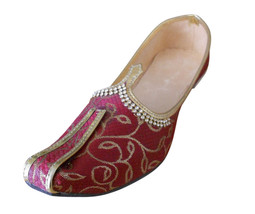 Men Shoes Traditional Indian Wedding Khussa Handmade Loafers Flat Juttie... - £43.94 GBP