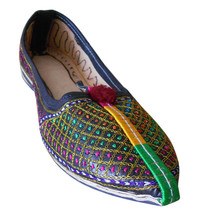 Women Shoes Indian Banjara Leather Pointy Flats Handmade Jutties Flat US 6-9 - £38.59 GBP