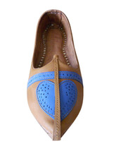 Men Shoes Indian Handmade Ethnic Camel Genuine Leather Espadrilles Mojari US 11 - £47.89 GBP