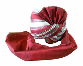 Men Turban Indian Handmade Sherwani Groom Top Hat Pagri Pag Safa 7 (22&quot;) Medium - £43.94 GBP