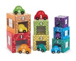 Melissa &amp; Doug Nesting and Sorting Garages and Cars With 7 Graduated Gar... - $51.29
