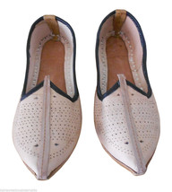 Men Shoes Indian Handmade Mojari Leather Espadrilles Traditional Jutties US 7 - £43.90 GBP