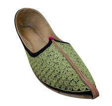 Men Shoes Indian Handmade Traditional Genuine Leather Espadrilles Mojari US 9/13 - £43.95 GBP