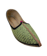 Men Shoes Indian Handmade Traditional Genuine Leather Espadrilles Mojari... - £43.82 GBP