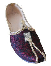 Men Shoes Jutti Indian Handmade Wedding Khussa Punjabi Loafers Mojari US... - $54.99