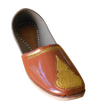 Men Shoes Handmade Indian Traditional Punjabi Loafers Leather Jutties US 8 - $54.99