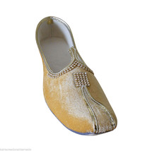 Men Shoes Indian Wedding Handmade Camel Khussa Loafers Flat Mojari US 7 - £42.99 GBP