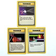 1999 Pokemon Shadowless Trainer Cards Base Set Of 3 WOTC 81 84 95 / 102 PL to PM - £11.58 GBP