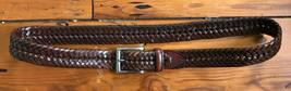 NKA Bonded Leather Brown Woven Belt 32/80 - $1,000.00