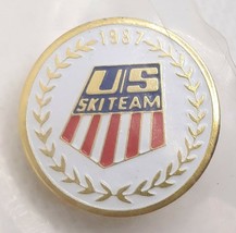 1987 USA Ski Team Olympics Lapel Pin Pinback Badge - £7.78 GBP