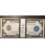 $200 In 1914 $10 Play Money Bills  WWI Era Prop Bundle USA Actual Size! - £11.18 GBP