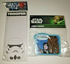 Vandor Star Wars Magnetic List Pad Trooper + Jumbo Eraser Hans/Chewie  New SW2 - £12.05 GBP
