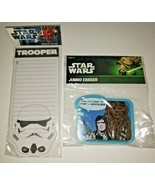 Vandor Star Wars Magnetic List Pad Trooper + Jumbo Eraser Hans/Chewie  N... - £12.01 GBP
