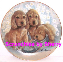 Puppy Pals Time Out Dog Collector Plate Danbury Mint Retired - $49.95