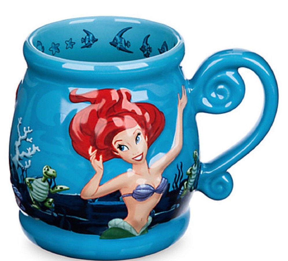 Disney Ariel Coffee Mug Cup Theme Parks Journey Under the Sea Little Mermaid - $59.95