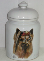 Yorkshire Terrier Yorkie Cookie Jar Treat Dog Puppy - £40.17 GBP