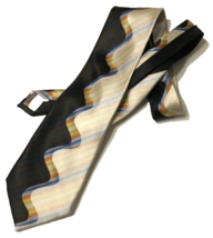 J. Garcia Tie Black Limited Edition 39 Vintage Silk 2004 Courtyard Perfo... - $7.91