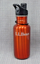 L L Bean Klean Kanteen Stainless Steel Water Bottle Orange 18oz Flip Sip... - £9.48 GBP