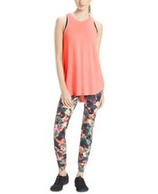 Josie Natori Womens Active Layering Elements Tank Top Color Pink Coral Size M - £40.56 GBP