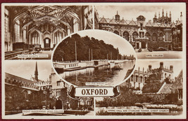 Lot of 2 Postcards Photo Oxford England Medieval Architecture 1960s - £6.11 GBP