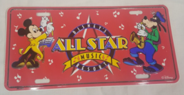 Disney&#39;s All Star Music Resort Mickey Mouse and Goofy Disney License Plate - £19.92 GBP