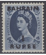 ZAYIX Bahrain 103 VLH overprint 1r on 1sh6d dark blue Elizabeth II 04132... - £4.51 GBP