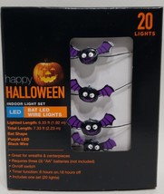 Happy Halloween Indoor Light Set Bat LED Wire Light - $27.71