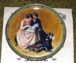A Couple&#39;s Commitment by Norman Rockwell Ltd Ed Plate #2 - £7.96 GBP