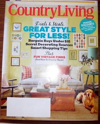 4 Vintage COUNTRY LIVING Magazines 4/2015, 5/2015, 4/2014 &amp; 10/1986 - $0.99