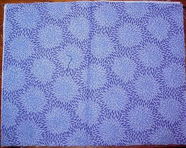 Blue Periwinkle &amp; Purple Cotton Quilting Fabric Quilt Squares (2) - £0.78 GBP