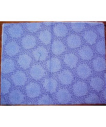 BLUE PERIWINKLE &amp; PURPLE Cotton Quilting Fabric QUILT SQUARES (2) - £0.79 GBP