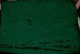 DARK GREEN Polyester Crinkle Fabric 61&quot; wide units $4 per yard - £0.79 GBP